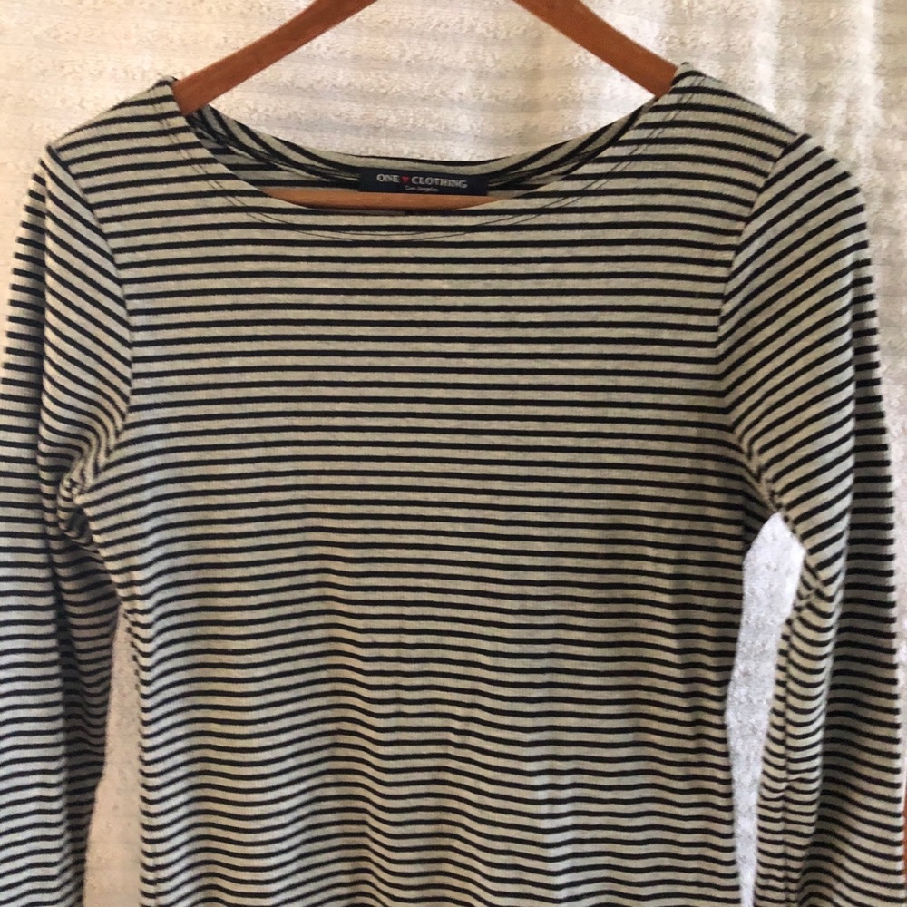 Striped long sleeve dress